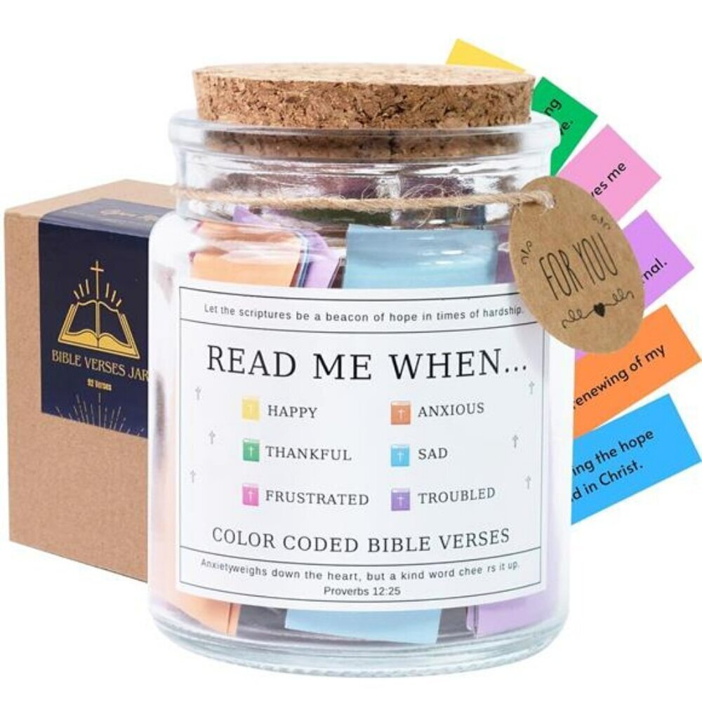 Bible Accessories Women Prayer Jar Religious Gifts Bible Verse Jar Accessories